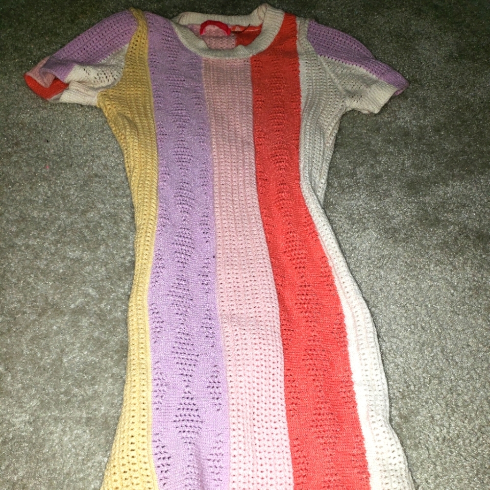 hot & delicious crochet style dress